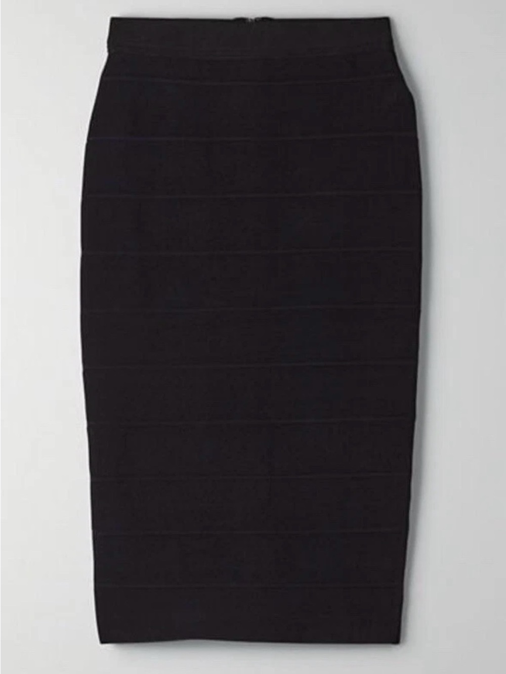 Aritzia Black Fitted Pencil Midi Skirt